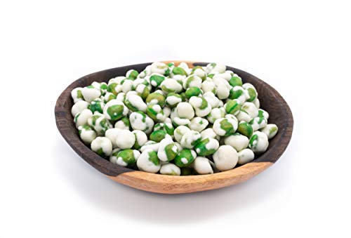 LILA BAZAAR - Wasabi Coated Green Peas 24 oz | Salted, Crunchy and Spicy | Packed in Resealable Bag | Kosher Certified