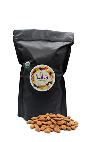 LILA BAZAAR - ORGANIC Sweet Apricot Kernels (Seeds) | Raw and Organic | Non-GMO & No Added Preservatives | Excellent Quality and Fresh | Packed In Resealable Bag
