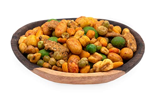 Lila Bazaar Chili Mix Nuts 24 Oz | In Resealable Bag | Chili Peanuts, Chili Crackers, Cajun Sesame Sticks, Cheddar Sesame Sticks