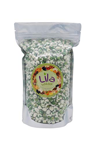 LILA BAZAAR - Wasabi Coated Green Peas 24 oz | Salted, Crunchy and Spicy | Packed in Resealable Bag | Kosher Certified