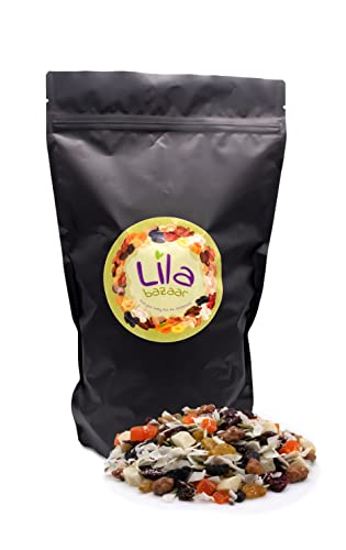 LILA BAZAAR - TROPICAL TRAIL MIX COCONUT- 2Lb | Natural Taste, Fresh and Super Healthy | Packed in Resealable Bag